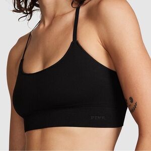 Two XXL PINK ACTIVE Black Racerback Sports Bras
